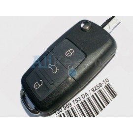Volkswagen выкидной ключ с дистанционным управлением 3 кнопки ( с мая 2001-2005г.в.)