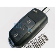 Volkswagen выкидной ключ с дистанционным управлением 3 кнопки ( с мая 2001-2005г.в.)