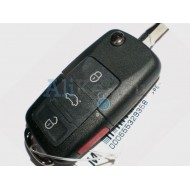 Volkswagen выкидной ключ с дистанционным управлением 3 кнопки  ( до мая 2001г.)