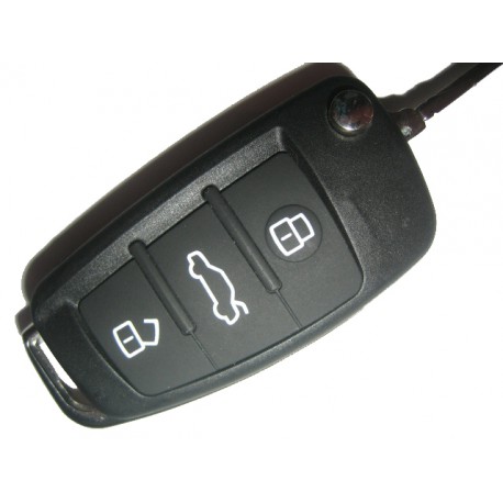 Audi выкидной ключ зажигания с дистанционным управлением, 3 кнопки
