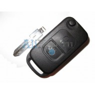 Mercedes корпус выкидного ключа зажигания, 2 кнопка